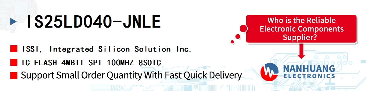 IS25LD040-JNLE ISSI IC FLASH 4MBIT SPI 100MHZ 8SOIC