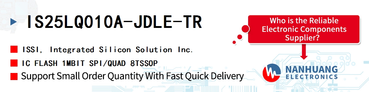 IS25LQ010A-JDLE-TR ISSI IC FLASH 1MBIT SPI/QUAD 8TSSOP