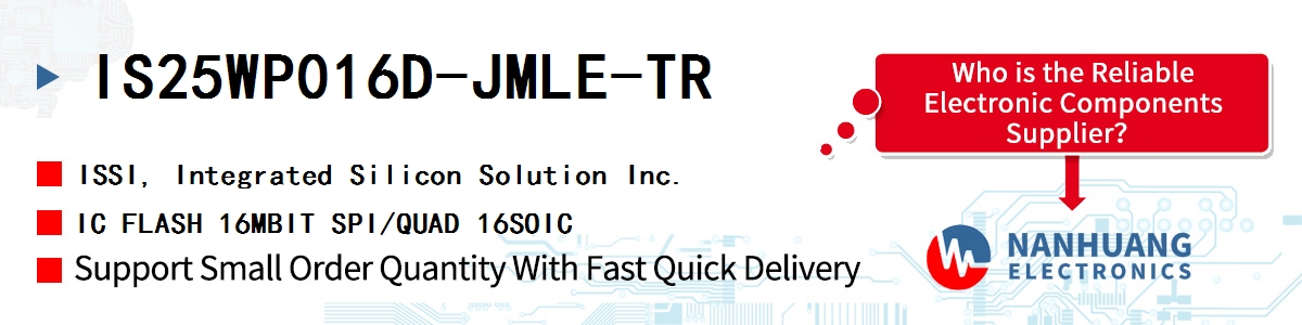 IS25WP016D-JMLE-TR ISSI IC FLASH 16MBIT SPI/QUAD 16SOIC