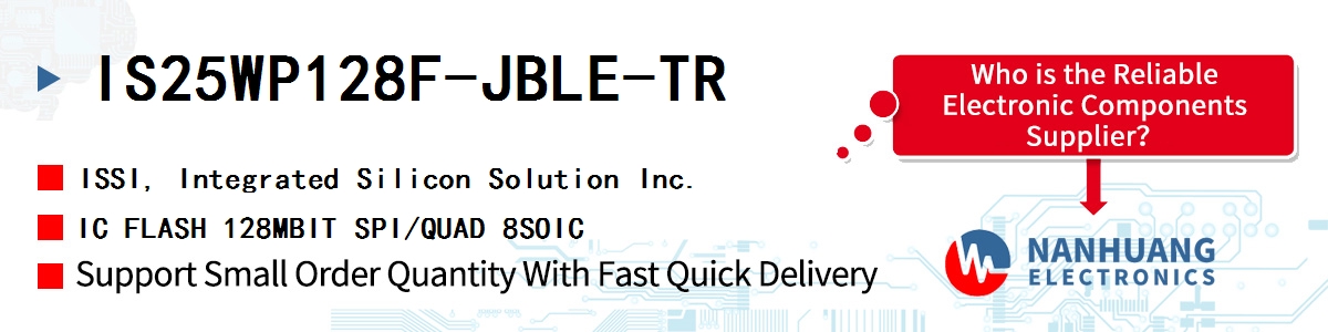 IS25WP128F-JBLE-TR ISSI IC FLASH 128MBIT SPI/QUAD 8SOIC