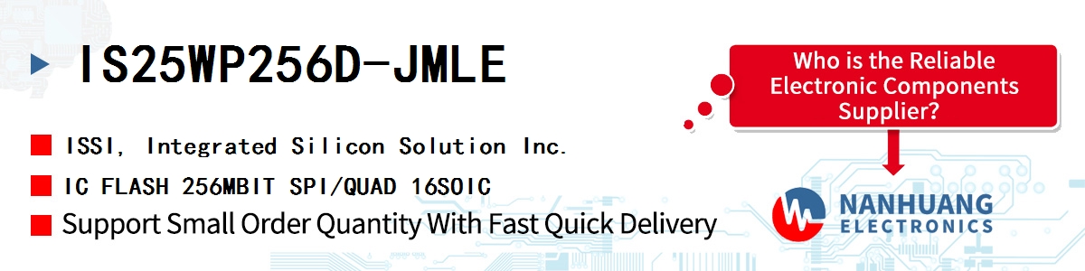 IS25WP256D-JMLE ISSI IC FLASH 256MBIT SPI/QUAD 16SOIC