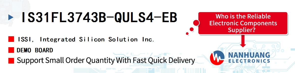 IS31FL3743B-QULS4-EB ISSI DEMO BOARD