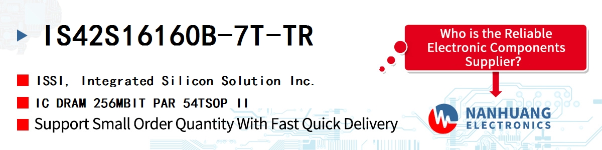 IS42S16160B-7T-TR ISSI IC DRAM 256MBIT PAR 54TSOP II