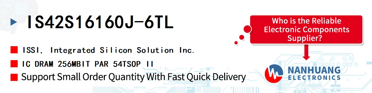 IS42S16160J-6TL ISSI IC DRAM 256MBIT PAR 54TSOP II