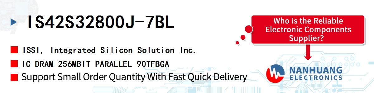 IS42S32800J-7BL ISSI IC DRAM 256MBIT PARALLEL 90TFBGA