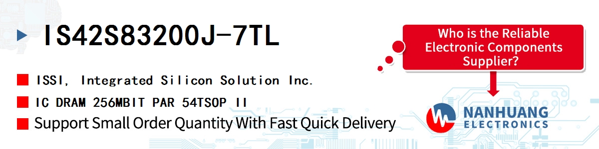 IS42S83200J-7TL ISSI IC DRAM 256MBIT PAR 54TSOP II