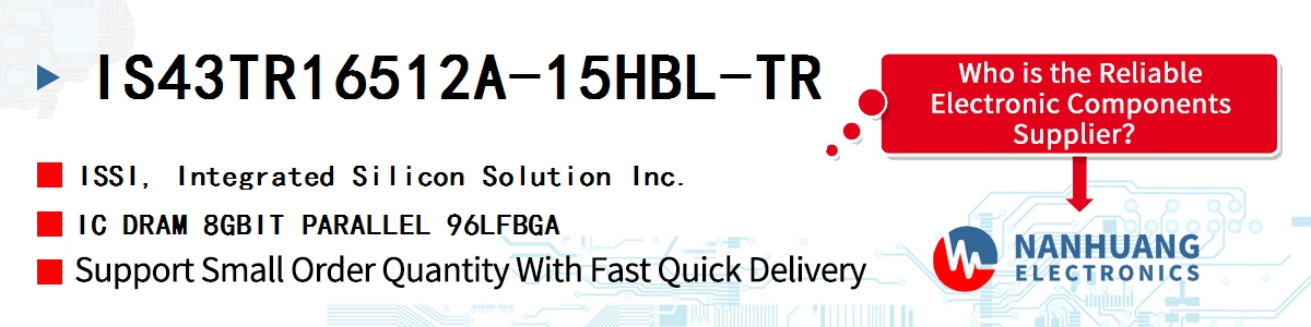 IS43TR16512A-15HBL-TR ISSI IC DRAM 8GBIT PARALLEL 96LFBGA