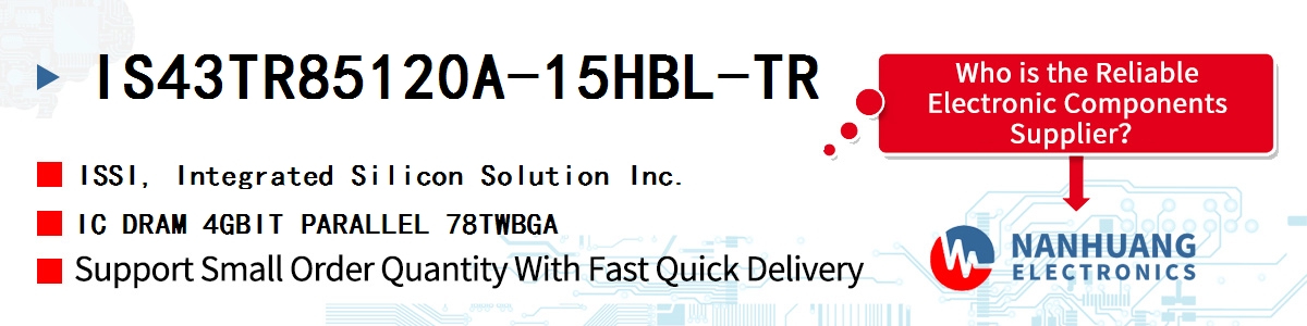 IS43TR85120A-15HBL-TR ISSI IC DRAM 4GBIT PARALLEL 78TWBGA