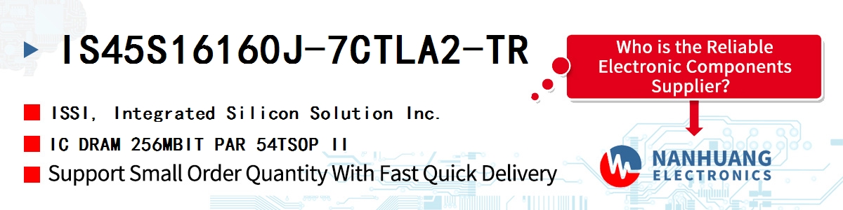 IS45S16160J-7CTLA2-TR ISSI IC DRAM 256MBIT PAR 54TSOP II