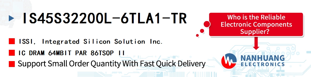 IS45S32200L-6TLA1-TR ISSI IC DRAM 64MBIT PAR 86TSOP II