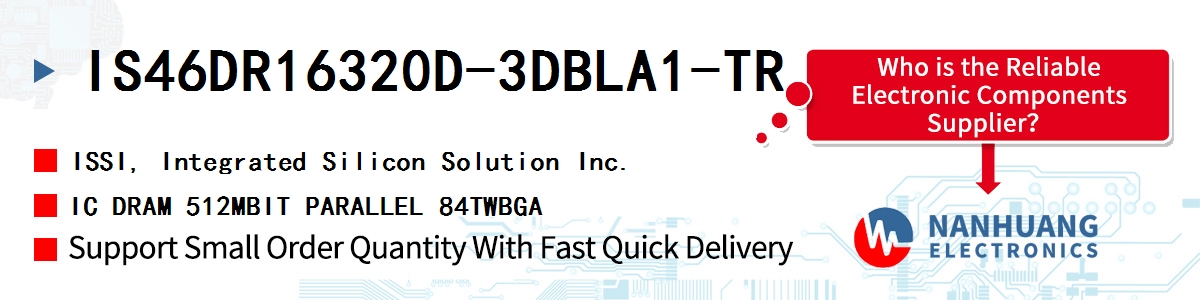 IS46DR16320D-3DBLA1-TR ISSI IC DRAM 512MBIT PARALLEL 84TWBGA