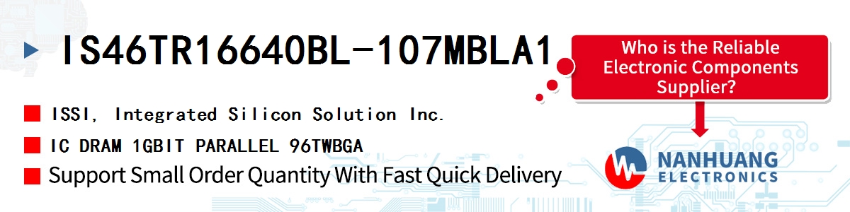 IS46TR16640BL-107MBLA1 ISSI IC DRAM 1GBIT PARALLEL 96TWBGA