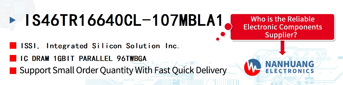 IS46TR16640CL-107MBLA1 ISSI IC DRAM 1GBIT PARALLEL 96TWBGA