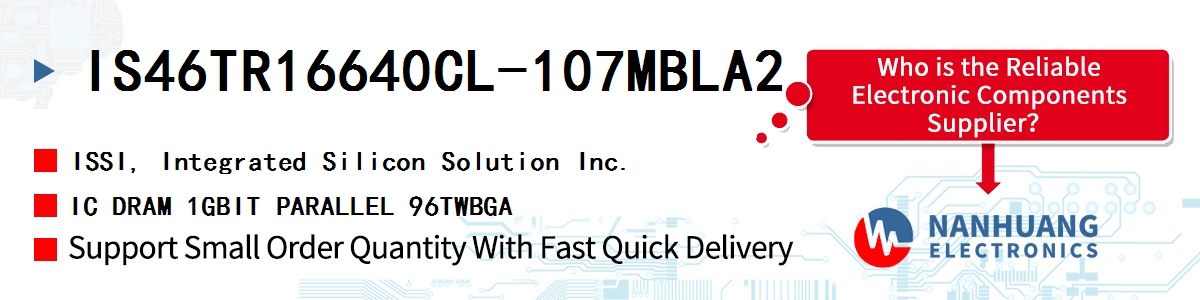 IS46TR16640CL-107MBLA2 ISSI IC DRAM 1GBIT PARALLEL 96TWBGA