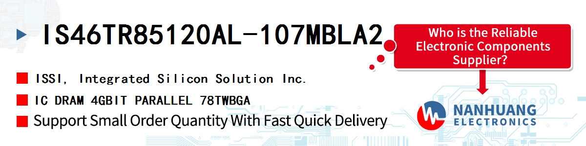 IS46TR85120AL-107MBLA2 ISSI IC DRAM 4GBIT PARALLEL 78TWBGA