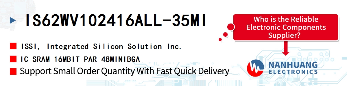 IS62WV102416ALL-35MI ISSI IC SRAM 16MBIT PAR 48MINIBGA