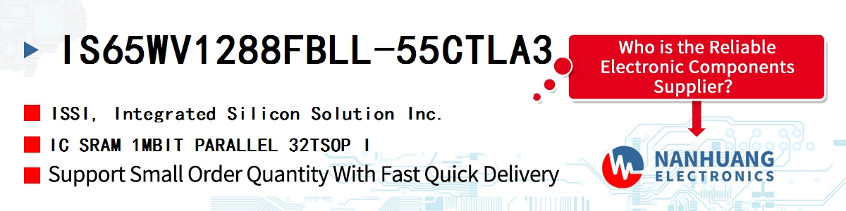 IS65WV1288FBLL-55CTLA3 ISSI IC SRAM 1MBIT PARALLEL 32TSOP I