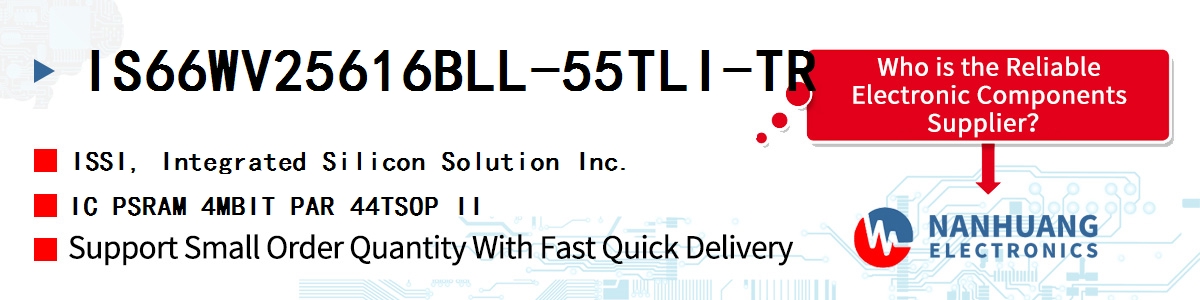 IS66WV25616BLL-55TLI-TR ISSI IC PSRAM 4MBIT PAR 44TSOP II